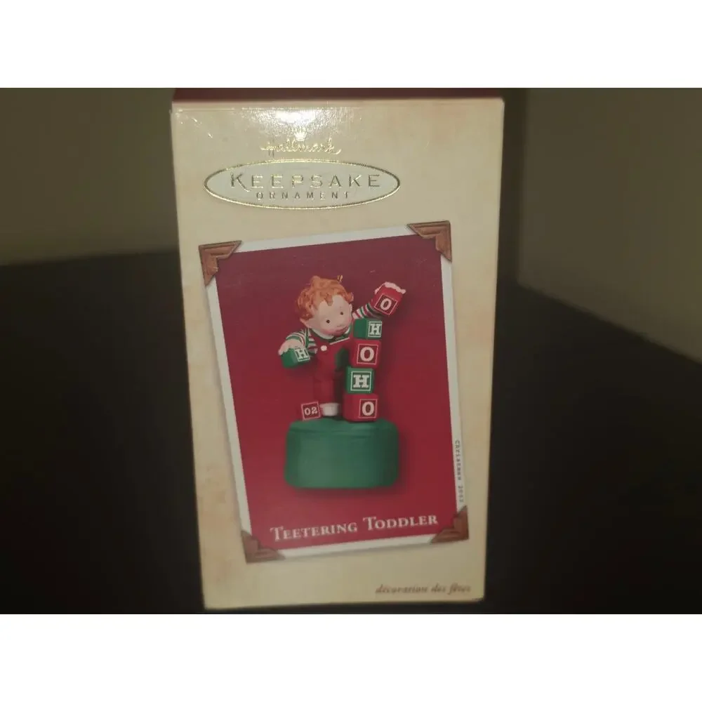 Hallmark Keepsake Teetering Toddler Christmas Ornament 2002